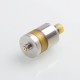 Authentic Fumytech Precisio MTL Pure RTA Rebuildable Tank Atomizer for BD Vape w/ BF Pin - Silver, SS + Ultem, 2.7ml, 22mm Dia.