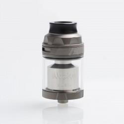 Authentic Augvape Intake Dual RTA Rebuildable Tank Atomizer - Gun Metal, Stainless Steel, 4.2ml / 5.8ml, 26mm Diameter