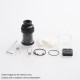 Authentic Augvape Intake Dual RTA Rebuildable Tank Atomizer - Gun Metal, Stainless Steel, 4.2ml / 5.8ml, 26mm Diameter