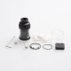 Authentic Augvape Intake Dual RTA Rebuildable Tank Atomizer - Black, Stainless Steel, 4.2ml / 5.8ml, 26mm Diameter