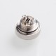 Authentic Fumytech Precisio MTL Pure RTA Rebuildable Tank Atomizer for BD Vape w/ BF Pin - Silver, SS + Ultem, 2.7ml, 22mm Dia.