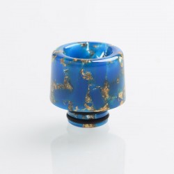 Authentic Reewape AS177 510 Drip Tip for RDA / RTA / RDTA / Sub-Ohm Tank Atomizer - Blue Gold, Resin, 15mm
