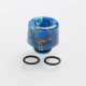 Authentic Reewape AS177 510 Drip Tip for RDA / RTA / RDTA / Sub-Ohm Tank Atomizer - Blue Gold, Resin, 15mm