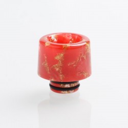 Authentic Reewape AS177 510 Drip Tip for RDA / RTA / RDTA / Sub-Ohm Tank Atomizer - Red Gold, Resin, 15mm