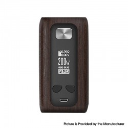 Authentic ThinkVape Thor 200W TC VW Variable Wattage APV Box Mod - Rosewood, ABS, 5~200W, 2 x 18650