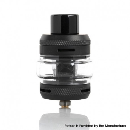 Authentic Hellvape Fat Rabbit Sub Ohm Tank Clearomizer - Matte Full Black, Stainless Steel + Pyrex Glass, 2ml / 5ml, 25mm Dia.