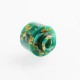 Authentic Reewape AS177 510 Drip Tip for RDA / RTA / RDTA / Sub-Ohm Tank Atomizer - Green Gold, Resin, 15mm