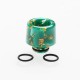 Authentic Reewape AS177 510 Drip Tip for RDA / RTA / RDTA / Sub-Ohm Tank Atomizer - Green Gold, Resin, 15mm