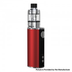 Authentic Eleaf iStick T80 80W 3000mAh VW Battery Box Mod w/ MELO 4 D25 Tank Kit - Red, Aluminum Alloy, 4.5ml, 1~80W