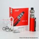 Authentic Eleaf iStick T80 80W 3000mAh VW Battery Box Mod w/ Pesso Tank Kit - Red, Aluminum Alloy, 2ml / 5ml, 1~80W