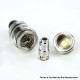 Authentic Eleaf Pesso Sub Ohm Tank Atomizer Clearomizer - Silver, Stainless Steel + Glass, 2ml / 5ml, 28mm Dia. (Basic Version)