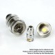 Authentic Eleaf Pesso Sub Ohm Tank Atomizer Clearomizer - Black, Stainless Steel + Glass, 2ml / 5ml, 28mm Dia. (Basic Version)