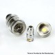 Authentic Eleaf Pesso Sub Ohm Tank Atomizer Clearomizer - Silver, SS + Glass, 2ml / 5ml, 28mm Diameter (Childproof Version)