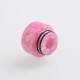 Authentic Reewape AS146 Replacement 810 Drip Tip for 528 Goon RDA - Red + White, Resin, Color Change, 14mm