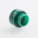 Authentic Reewape AS160 Replacement 810 Drip Tip for 528 Goon / Reload / Battle RDA - Green, Resin, 14mm