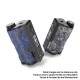 Authentic DOVPO Topside Dual Carbon 200W YIHI Chip TC VW Squonk Box Mod - Carbon Magenta, Aluminum Alloy, 5~200W, 2 x 18650