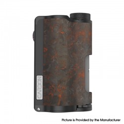 Authentic DOVPO Topside Dual Carbon 200W YIHI Chip TC VW Squonk Box Mod - Carbon Red, Aluminum Alloy, 5~200W, 2 x 18650