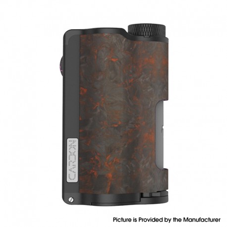 Authentic DOVPO Topside Dual Carbon 200W YIHI Chip TC VW Squonk Box Mod - Carbon Red, Aluminum Alloy, 5~200W, 2 x 18650