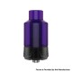 Authentic YouDe UD Crazy Jelly Sub Ohm Tank Clearomizer - Purple Black, Stainless Steel + PCTG, 4ml, 24mm Diameter