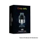 Authentic YouDe UD Crazy Jelly Sub Ohm Tank Clearomizer - Purple Black, Stainless Steel + PCTG, 4ml, 24mm Diameter