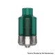 Authentic YouDe UD Crazy Jelly Sub Ohm Tank Clearomizer - Green Silver, Stainless Steel + PCTG, 4ml, 24mm Diameter