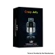 Authentic YouDe UD Crazy Jelly Sub Ohm Tank Clearomizer - Green Silver, Stainless Steel + PCTG, 4ml, 24mm Diameter