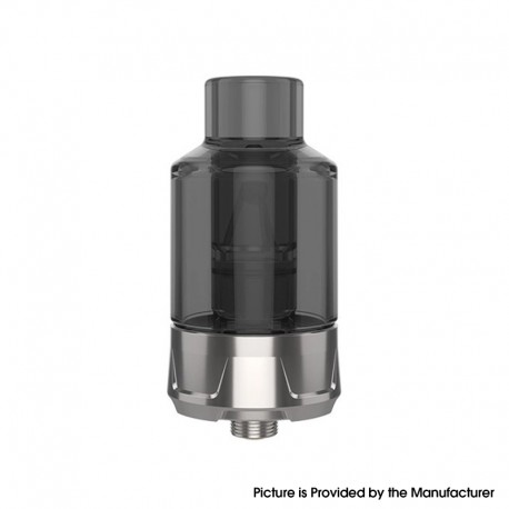Authentic YouDe UD Crazy Jelly Sub Ohm Tank Clearomizer - Black Silver, Stainless Steel + PCTG, 4ml, 24mm Diameter