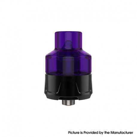 Authentic YouDe UD Crazy Jelly Sub Ohm Tank Clearomizer - Purple Black, Stainless Steel + PCTG, 2ml, 24mm Diameter