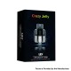 Authentic YouDe UD Crazy Jelly Sub Ohm Tank Clearomizer - Purple Black, Stainless Steel + PCTG, 2ml, 24mm Diameter