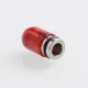 Authentic Reewape AS106 510 Drip Tip for RDA / RTA / RDTA / Sub-Ohm Tank Vape Atomizer - Red, Stainless Steel + Resin, 18.5mm