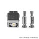 Authentic Smoant Battlestar Baby Pod Kit Replacement Pod Cartridge + w/ 0.6ohm Mesh + 1.2ohm Ni80 Coil - Black