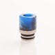 Authentic Reewape AS103 510 Drip Tip for RDA / RTA / RDTA / Sub-Ohm Tank Vape Atomizer - Blue, Stainless Steel + Resin, 16mm