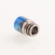 Authentic Reewape AS103 510 Drip Tip for RDA / RTA / RDTA / Sub-Ohm Tank Vape Atomizer - Blue, Stainless Steel + Resin, 16mm