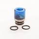 Authentic Reewape AS103 510 Drip Tip for RDA / RTA / RDTA / Sub-Ohm Tank Vape Atomizer - Blue, Stainless Steel + Resin, 16mm