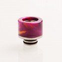 Authentic Reewape AS131 510 Drip Tip for RDA / RTA / RDTA / Sub-Ohm Tank Atomizer - Purple, Resin + SS, 11mm