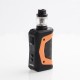 Authentic GeekVape Aegis X 200W TC VW Variable Wattage Mod w/ Cerberus Tank Kit - Signature Orange, 5~200W, 5.5ml, 2 x 18650