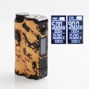 Authentic DOVPO Topside 90W TC VW Variable Wattage Squonk Box Mod - Black + Gold, 10ml, 1 x 18650 / 21700