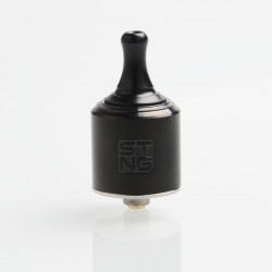 Authentic Wotofo STNG MTL RDA Rebuildable Dripping Atomizer - Black, Stainless Steel, 22mm Diameter