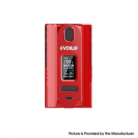 Authentic Uwell Evdilo 200W TC VW Variable Wattage Box Mod - Red, 5~200W, 2 x 18650 / 20700 / 21700