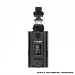 Authentic Uwell Evdilo 200W TC VW Box Mod w/ Valyrian II Tank Atomizer Kit - Black, 5~200W, 2 x 18650 / 20700 / 21700