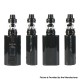 Authentic Uwell Evdilo 200W TC VW Box Mod w/ Valyrian II Tank Atomizer Kit - Black, 5~200W, 2 x 18650 / 20700 / 21700