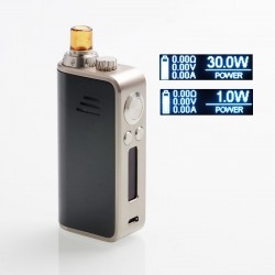 Authentic Hot Marvel 30W 1200mAh VW Mod Pod System Starter Kit - GunMetal, Zinc Alloy + PC, 1~30W, 0.6ohm / 1.2ohm