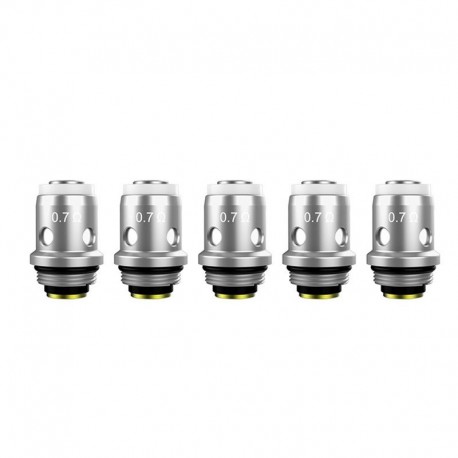 Authentic VandyVape Berserker BSKR S Replacement Mesh Coil Head - Silver, 0.7ohm (5~25W) (5 PCS)