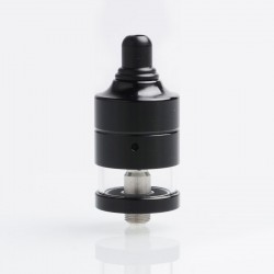 Authentic Cthulhu Mulan MTL RDTA Rebuildable Dripping Tank Atomizer w/ BF Pin - Black, Stainless Steel + PC, 2ml, 22mm