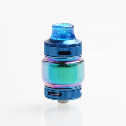 Authentic Goforvape Double UP RTA Rebuildable Tank Atomizer - Blue, Stainless Steel + Glass, 2ml, 23mm Diameter