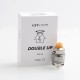 Authentic Goforvape Double UP RTA Rebuildable Tank Atomizer - SS, Stainless Steel + Glass, 2ml, 23mm Diameter
