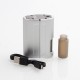 Authentic Wotofo Dyadic 200W VW Variable Wattage Squonk Box Mod - Silver, Zinc Alloy + Velvet Rubber Coating, 5~200W, 2 x 18650