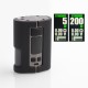 Authentic Wotofo Dyadic 200W VW Variable Wattage Squonk Box Mod - Black, Zinc Alloy + Velvet Rubber Coating, 5~200W, 2 x 18650