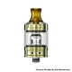 Authentic IJOY NIC Tank Clearomizer - Mirror Gold, Stainless Steel + Glass, 2.0ml, 0.8ohm / 1.2ohm, 21mm Diameter