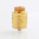 Authentic Hellvape Passage RDA Rebuildable Dripping Atomizer w/ BF Pin - Gold, Stainless Steel, 24mm Diameter